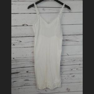 Vintage‎ Movie Star White Nylon Slip